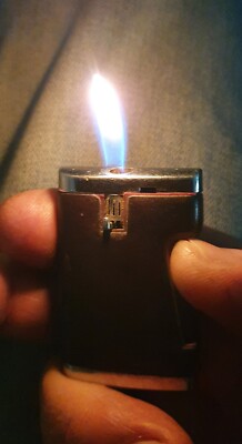 Ronson Varaflame Comet Zigarettenanzünder Leder gewartet 