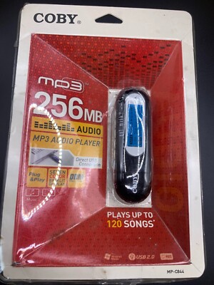 Ship from USA VINTAGE Coby MP3 Silver/Black (256 MB ) Digital Media Player