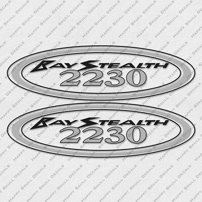 VIP BAY STEALTH 2230 LOGO SILVER DECALS 34