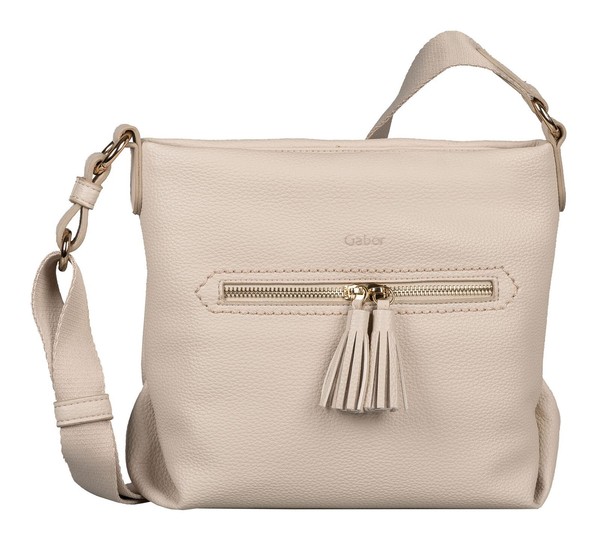 Gabor Anthina Cross Bag M UmhäNgetasche Tasche Creme White Creme Neu-image