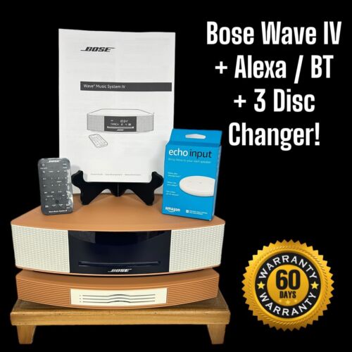 ✅ MINT Bose Wave Music System IV, 3 Disc Multi-CD Changer, ALEXA / BT Terracotta - Afbeelding 1 van 12