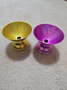 2 Vintage Aluminum Ice Cream/ Sherbet Dessert Dishes, Stand only