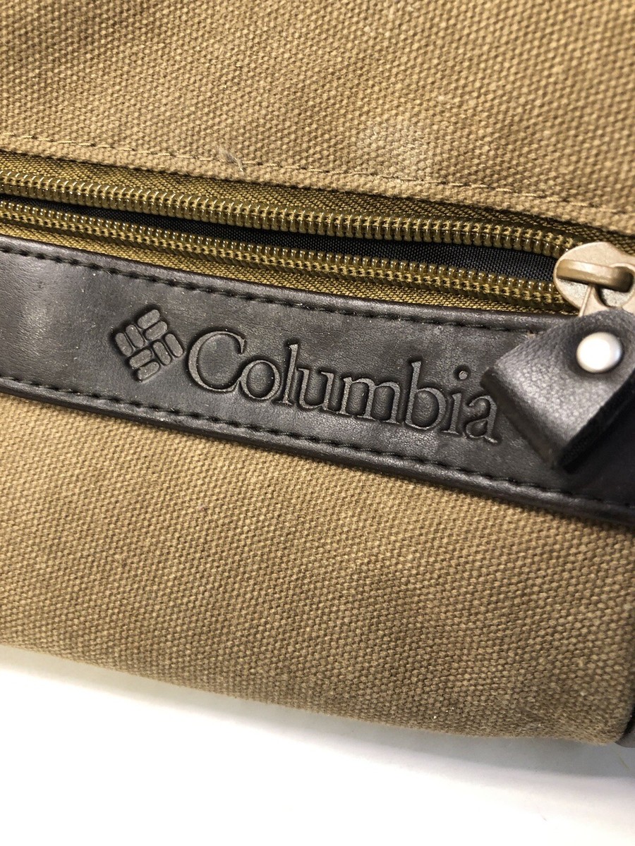 columbia travel toiletry bag Toiletry Bag VTG Columbia Canvas Leather ZIP SHAVING KIT Travel Biz Trip Bag