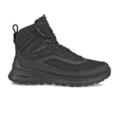 Ecco Ult-Trn WP Boots Stiefel Herren Leder Schnürstiefel Schwarz 824314 51094
