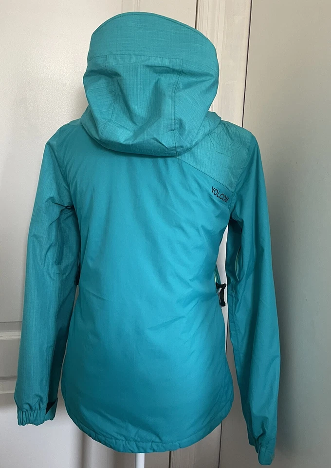 Chaqueta con Capucha Original VOLCOM Invierno Esquí/Snowboard Niña Talla XS Azul Foto 3 de 4