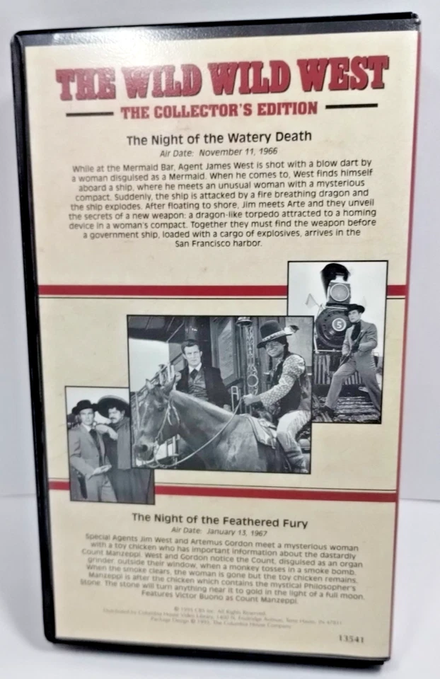 The Wild Wild West Collectors Edition VHS Night Of Watery / Night Of Feathered - Image 2 of 4