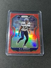 2020 Panini Prizm Retail Red SSP #297  Prizm KJ Wright  Seahawks C3