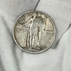 1917-D 25c Standing Liberty Quarter 1/4 Dollar 90% Silver US Coin SLQ TYPE 2 T2!