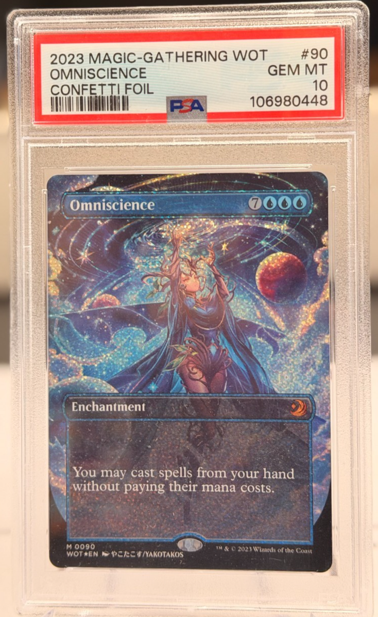 マジック：ザ・ギャザリング [BGS9.5] Omniscience Anime Foil Omniscience (Anime Borderless) (Confetti Foil) Wilds of Eldraine