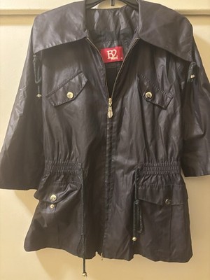 Authentic BALIZZA Women's Utility Jacket, pristine condition,Gold embellishment 