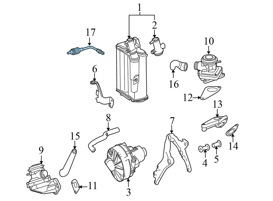 Mercedes-Benz R63 AMG 2007 - O2 trasero/sensor de oxígeno (post cat) 0045420818 Foto 3 de 4