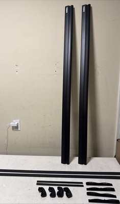 THULE WingBar Evo 150 BLACK Load Bars #711520 Aerodynamic Crossbars 60'' Pair