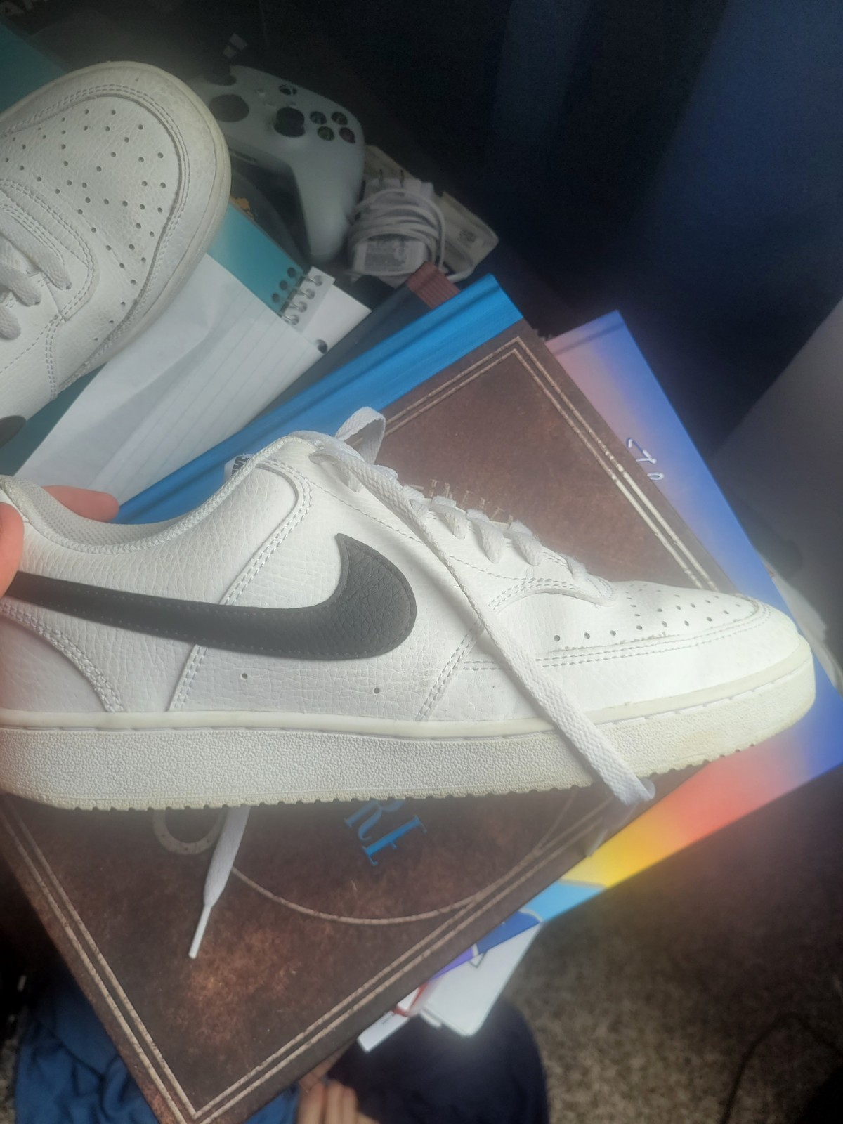 SAOLA Nike Court Vision bianche e nere uomo 9 5