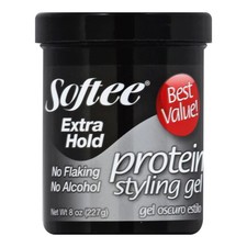 Softee Extra Hold Protein Styling Gel, 8oz 227g