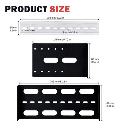 GeeekPi Support ventilé 2U en métal pour rack de serveur/armoire réseau DeskPi RackMate T1/T0/T2