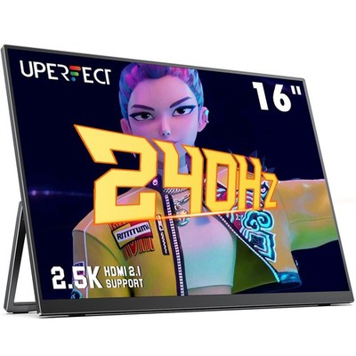 16'' 2K 240Hz Portable Monitor 100% DCI-P3 Portable Gaming Monitor Freestanding
