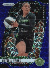 2024 Panini Prizm WNBA #69 Victoria Vivians Blue Velocity Prizms