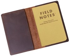 Genuine Leather Journal Cover for Field Notes Notebooks Moleskine Cahier Jour...