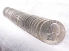 NobleSpirit (TSC) $10 FV Washington 90% Silver Quarter Mixed Date Roll 40x to BU