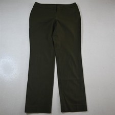 Ann Taylor 6 Olive Green Mid Rise Slim Dress Womens Pants