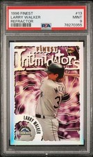 1996 Topps Finest - Larry Walker #13 Refractor PSA 9 Pop 6, 1 Higher