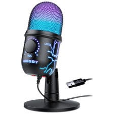 Dynamic RGB Gaming Microphone with Headphone Jack