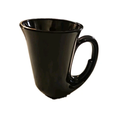 VTG Indiana Glass TIARA Black Hunter Horn Bugle Mug Stein Collectible