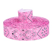 Country Brook Design  1 1/2 Inch Pink Bandana Grosgrain Ribbon, 2 Yards