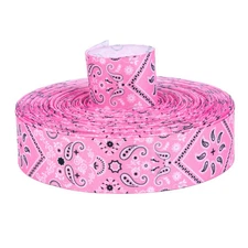 Country Brook Design® 1 1/2 Inch Pink Bandana Grosgrain Ribbon, 2 Yards
