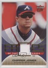 2007 Fleer Ultra Faces of the Game Materials Chipper Jones #GF-CJ HOF h6c