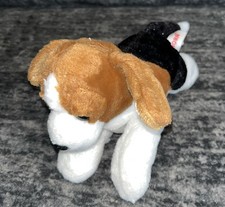 Aurora World Beagle Puppy Dog Plush 8" Mini Flopsies Black White Brown