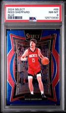 2024 PANINI SELECT BLUE #68 REED SHEPPARD PSA 8
