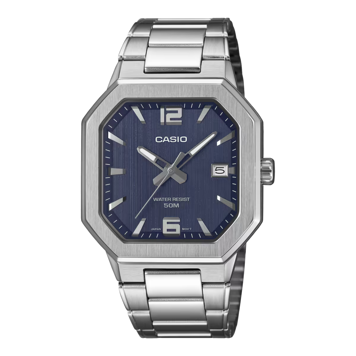 CASIO MTP‑B195 Series MTP-B195D-2A Blue Dial Analog 38 mm New
