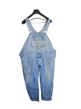 Liberty Bib Overalls Men 52x28 Carpenter Workwear Farmer Retro Denim Blue