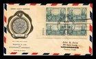 US COVER ARMY HEROES LEE JACKSON FDC SCOTT 788 PLATE BLOCK RICE CACHET