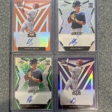 Leaf 2020 Valiant & Flash Patrick Bailey Autographed Baseball Card Lot - 4 Cards