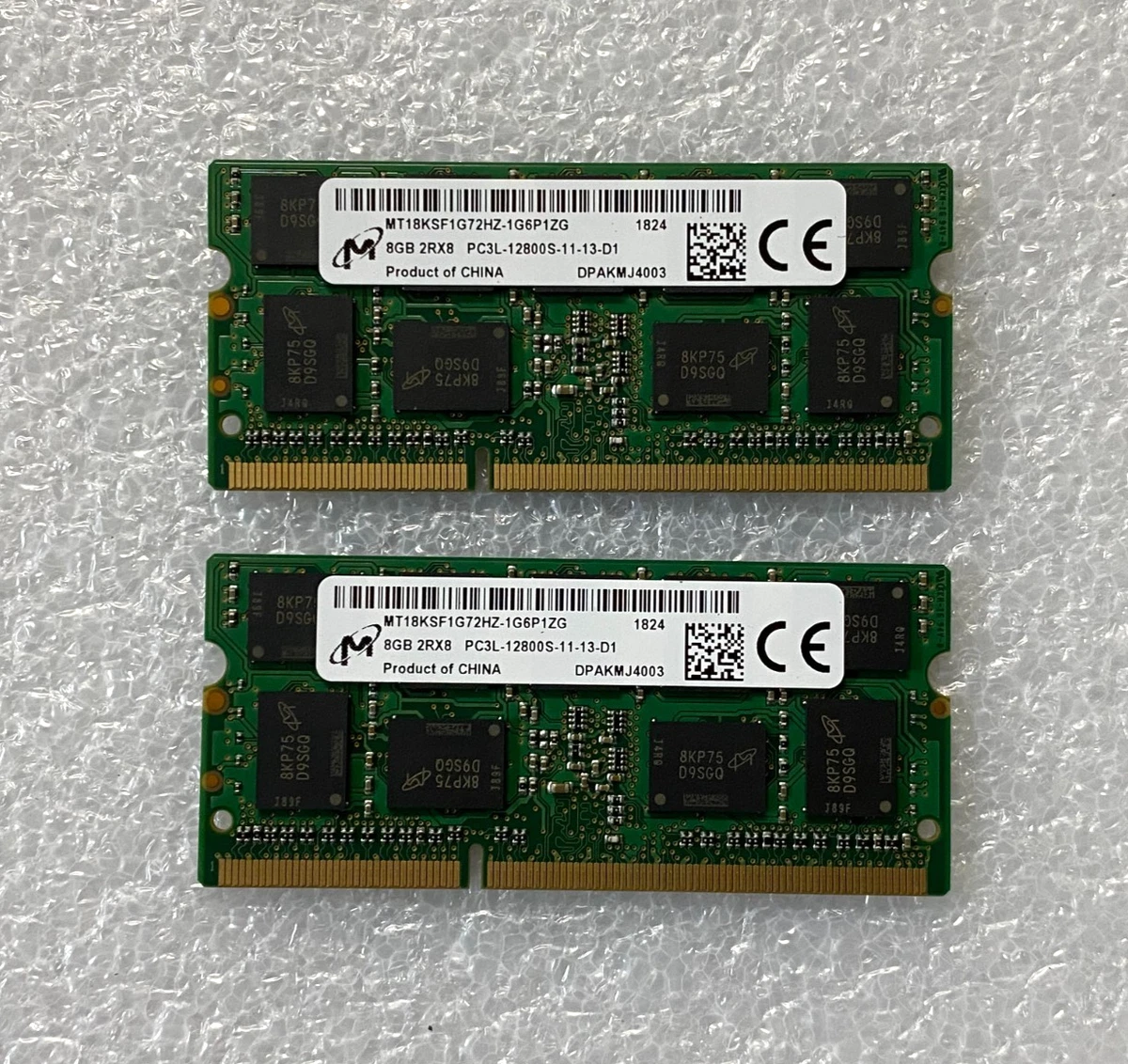 Micron DDR3 SDRAM 8 GB Capacity per Module Memory (RAM) for sale