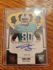 2013 Panini Crown Royale Dion Sims #133 Die-Cut Crown Signatures /25 (AU, RC)