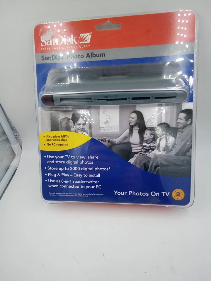 SANDISK Shoot & Store Digital Photo Album/Card Reader SDV2-A (View Photos on TV) - Image 4 of 4