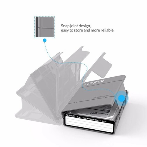 ORICO 3.5" Portable Hard Disk Protection Case Hard Drive External Storage Case - 第 6/15 張圖片