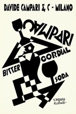 Poster poster poster advertising aperitif Cordial Campari print 50x70 cm.