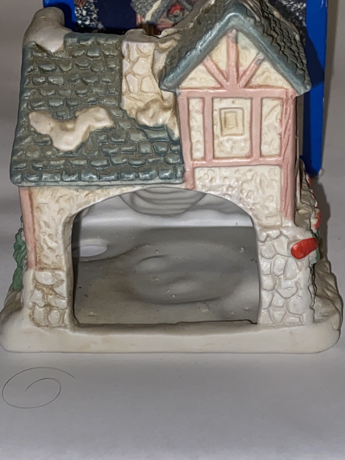 Porcelain House Tea Light Candle Holder Christmas Box