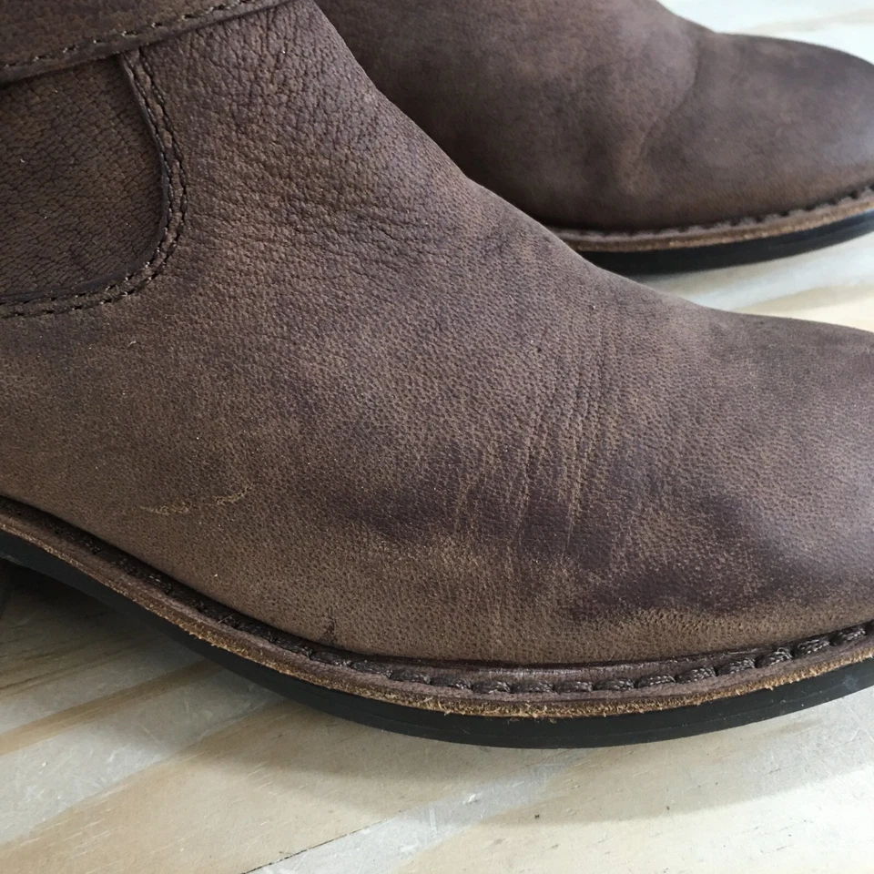 Vince Camuto Boots Womens 7 B Tall Riding Brown Leather  Over The Knee Casual - Image 4 of 4