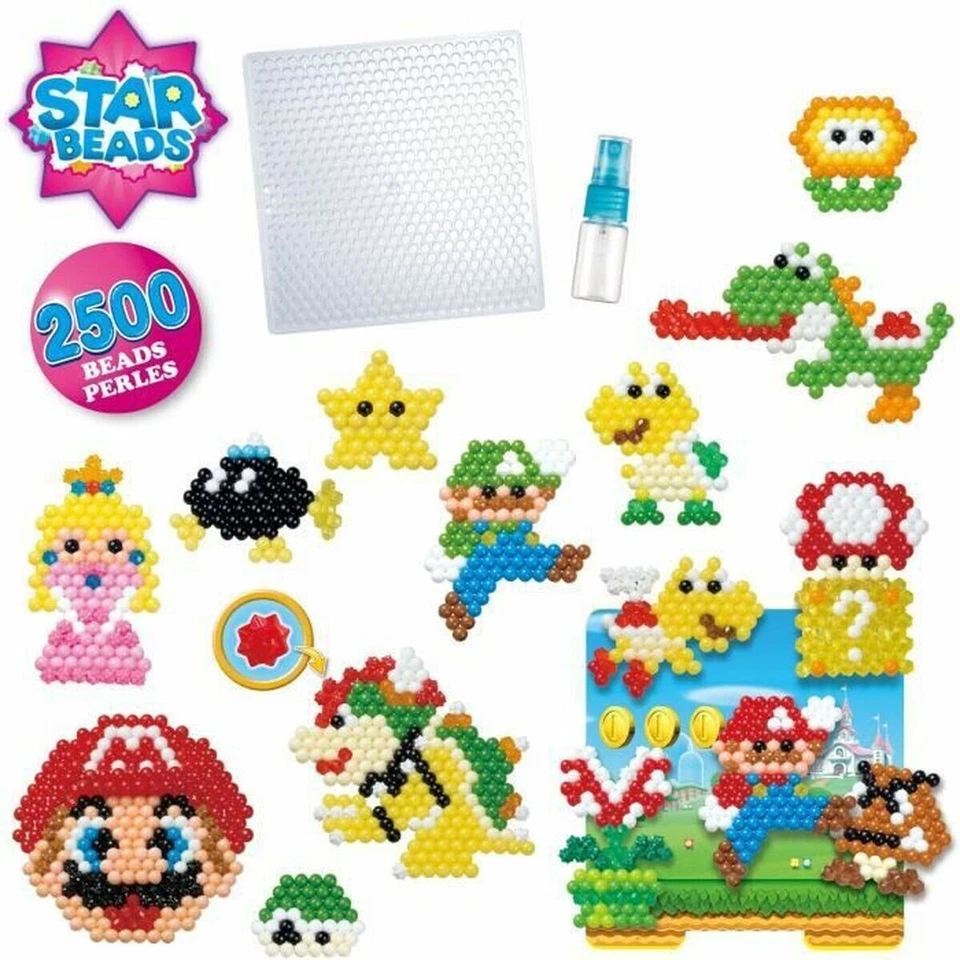 Aquabeads 31774 Kreativ Würfel Super Mario Bastelperlen Epoch Bügelperle Neu OVP - Bild 2 von 4