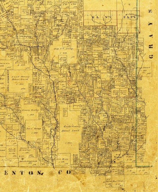 Cooke County Texas General Land Office 1868 23.00 x 27.98 eBay