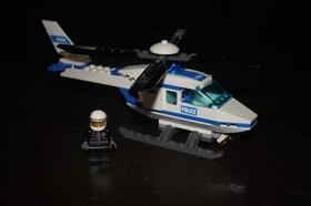 LEGO CITY Police Helicopter 7741 Complete Besides 2 Stickers  W/ Booklet No Box 