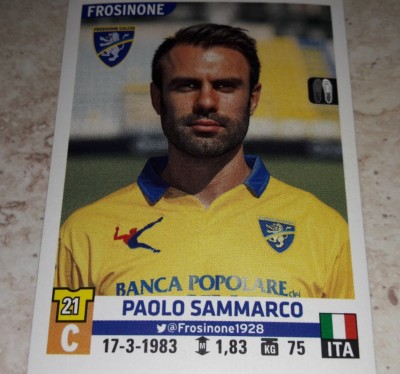 FIGURINA CALCIATORI PANINI 2015/16 FROSINONE SAMMARCO n°194 ALBUM 2016