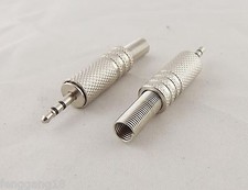 10pcs 2.5mm Stereo Male Metal Jack Plug Audio Cable Nickel TRS Adapter Connector