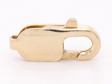 9ct Yellow Gold Lobster Claw Oval Clasp Closer Necklace Bracelet Repair 7 - 18mm