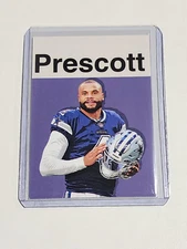 Dak Prescott Artist Signed Football Art Card 2/10